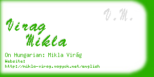 virag mikla business card